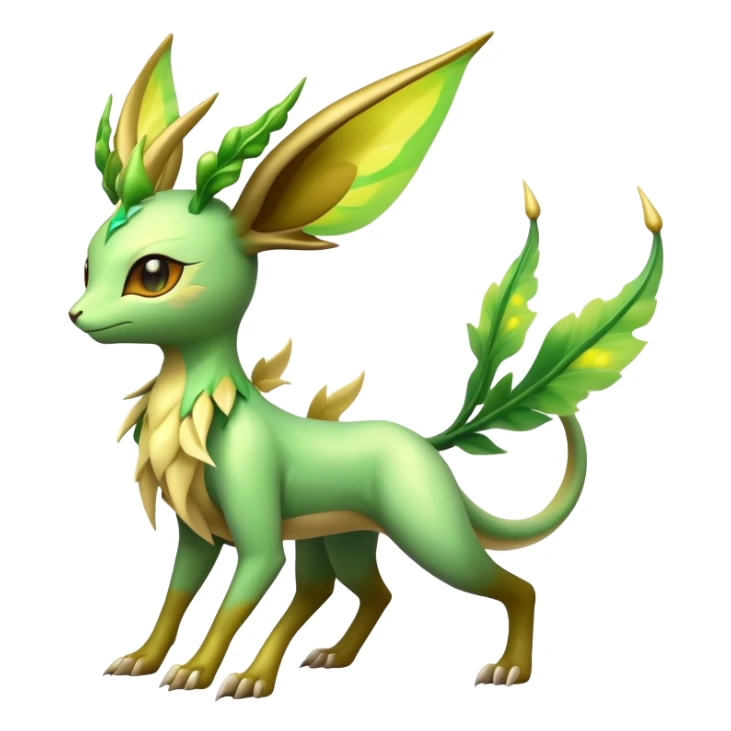 Exotic Tropical Rare Shiny Epic Ethereal Leafeon-Flygon-Tropius full body sticker