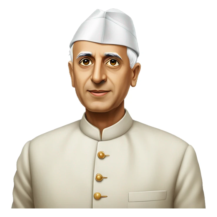 Pandit jawaharlal Nehru standing straight sticker