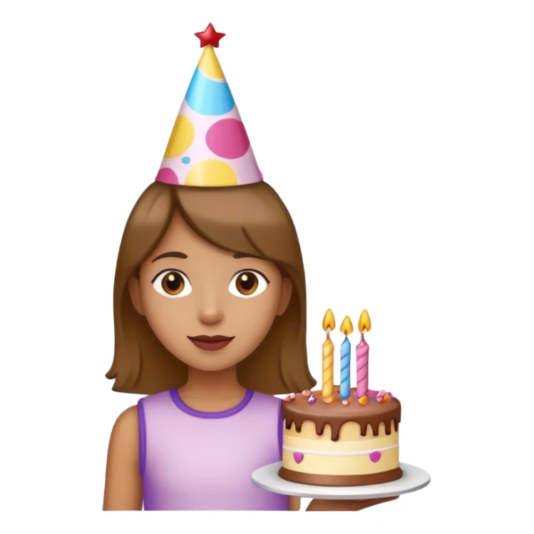 chica en fiesta de cumpleñaos sticker