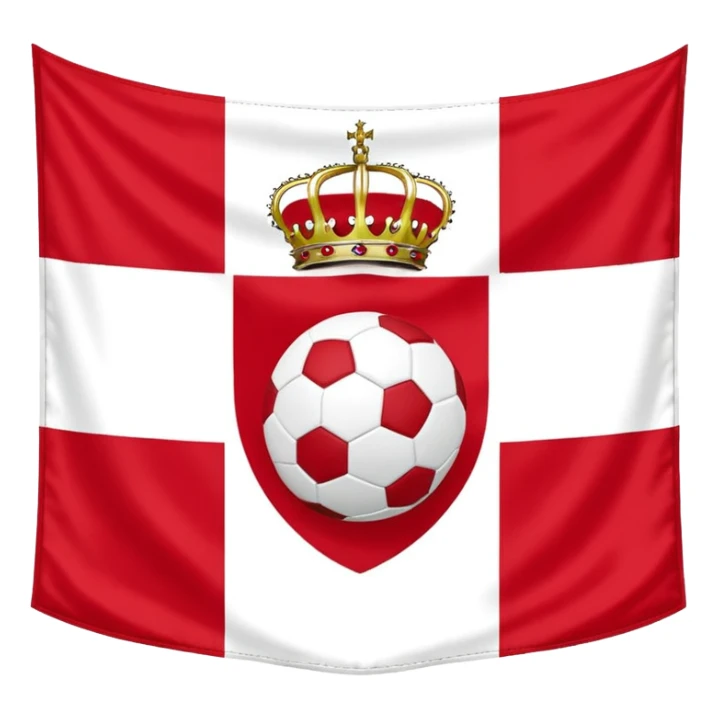 Royal antwerp fc flage whit read and a football sticker