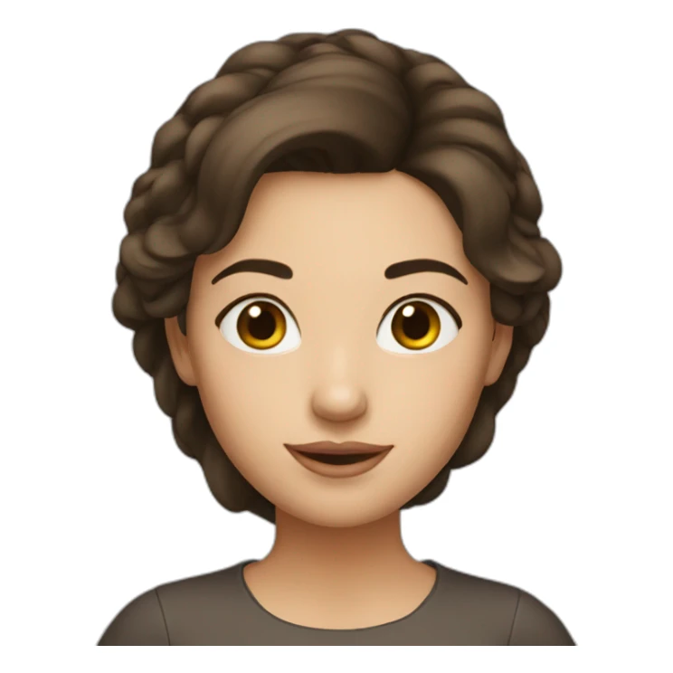 cute-brunette-woman sticker