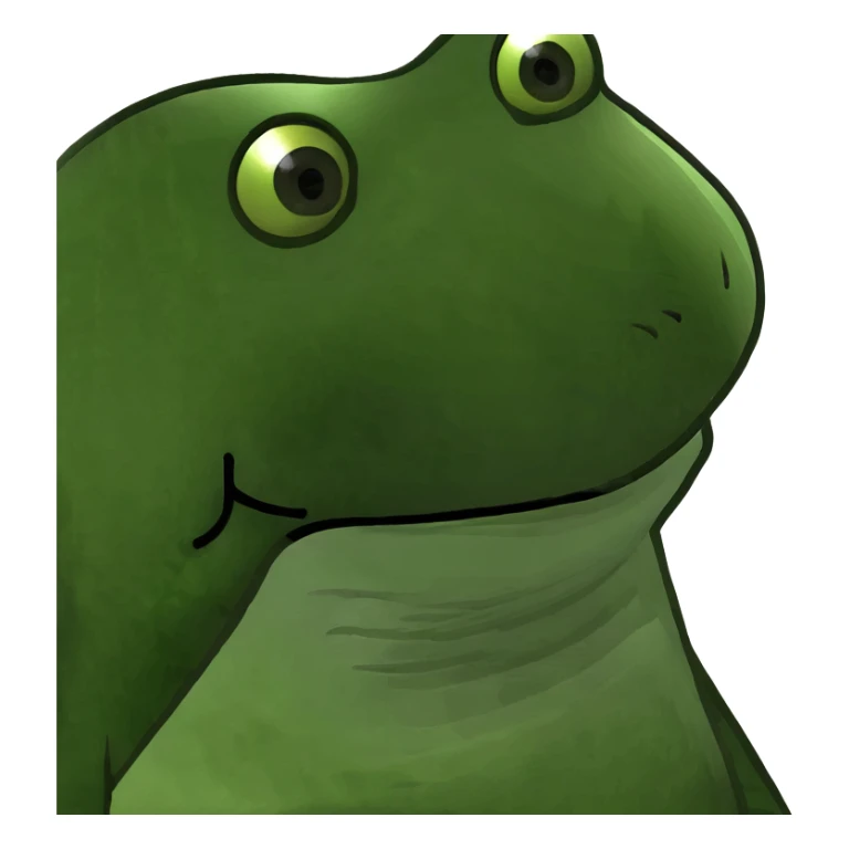 Toasted toast in a pale olive toaster sticker