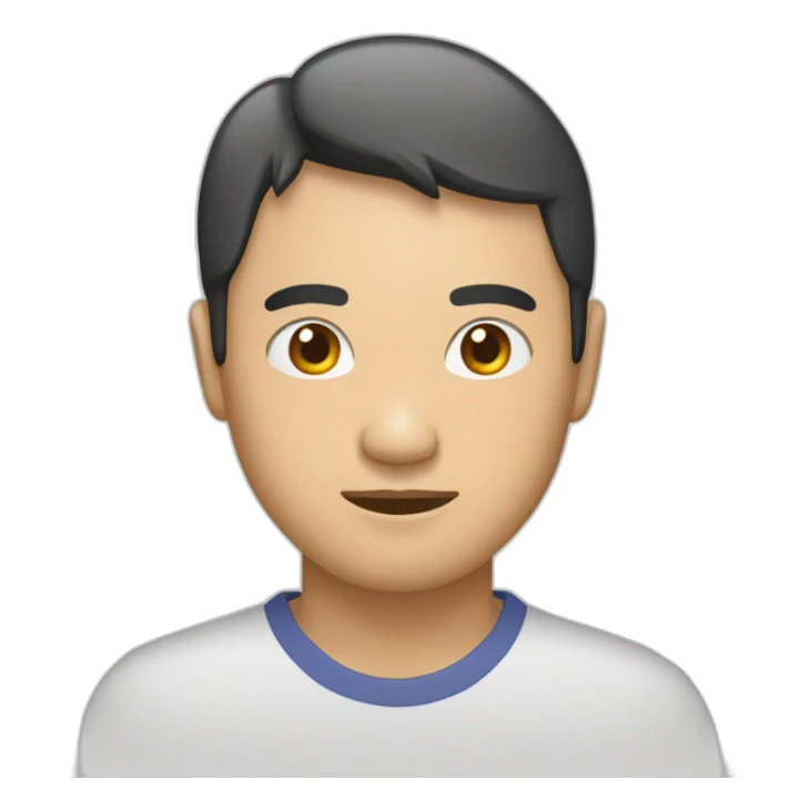 humain asiatique qui écarte ses yeux sticker