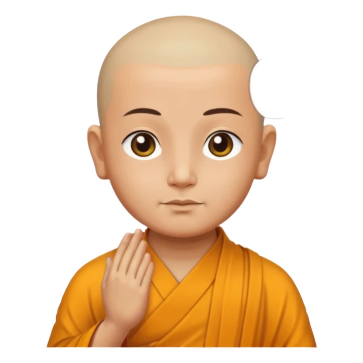Buddha monk in meditation  sticker