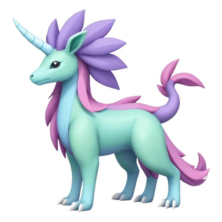 Meganium-Amaura-Suicune-fakemon (full body) sticker