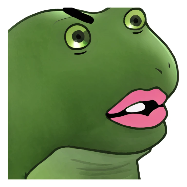 Cherry in girls mouth with pink lips  sticker