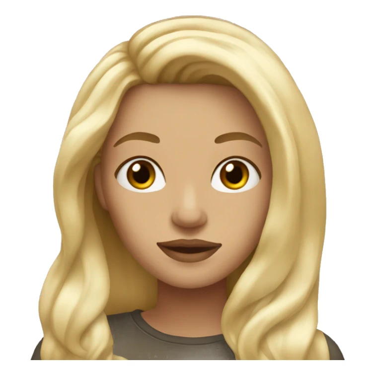 blonde girl long hair with starbucks sticker