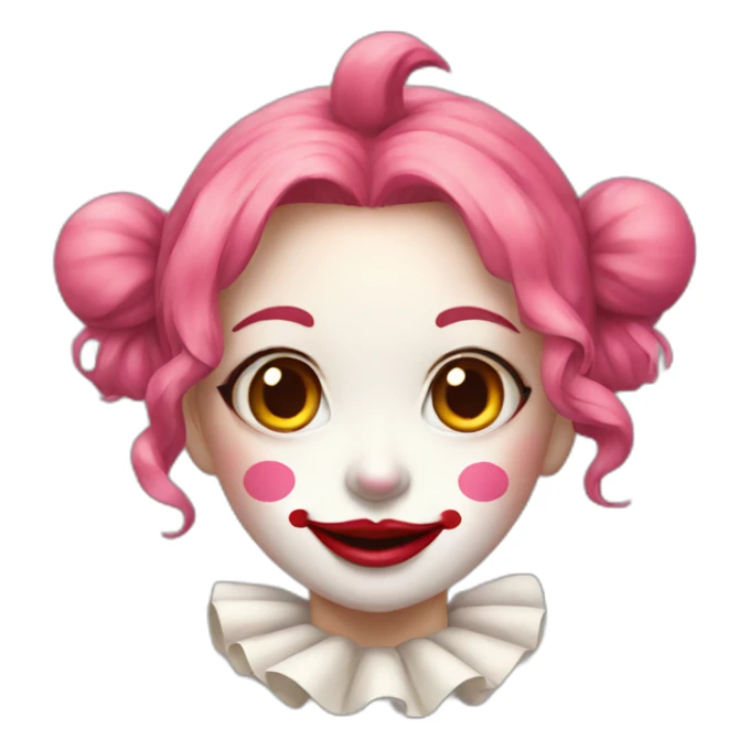 clown girl japanese sticker