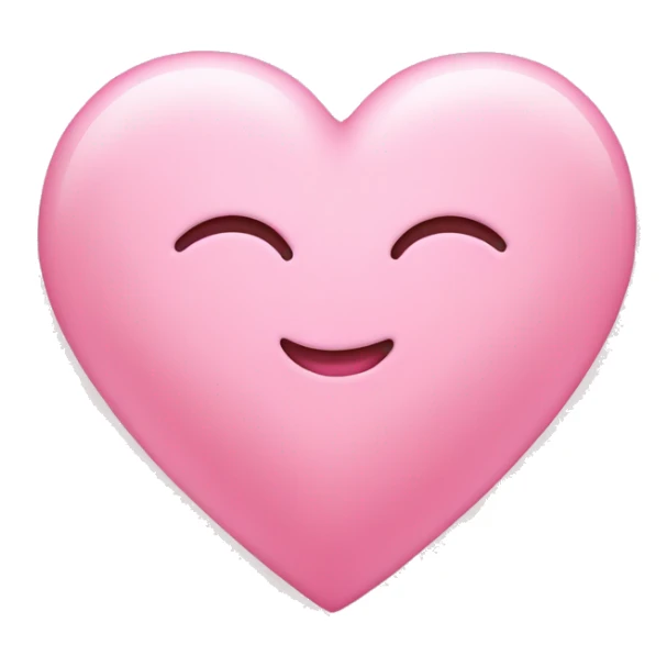 Baby pink love heart  sticker
