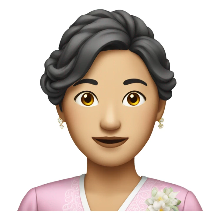
married asian woman in costume sticker