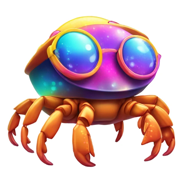 disco crab who was out too late last night sticker