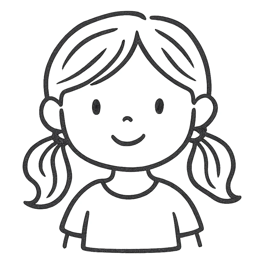 cute girl sticker