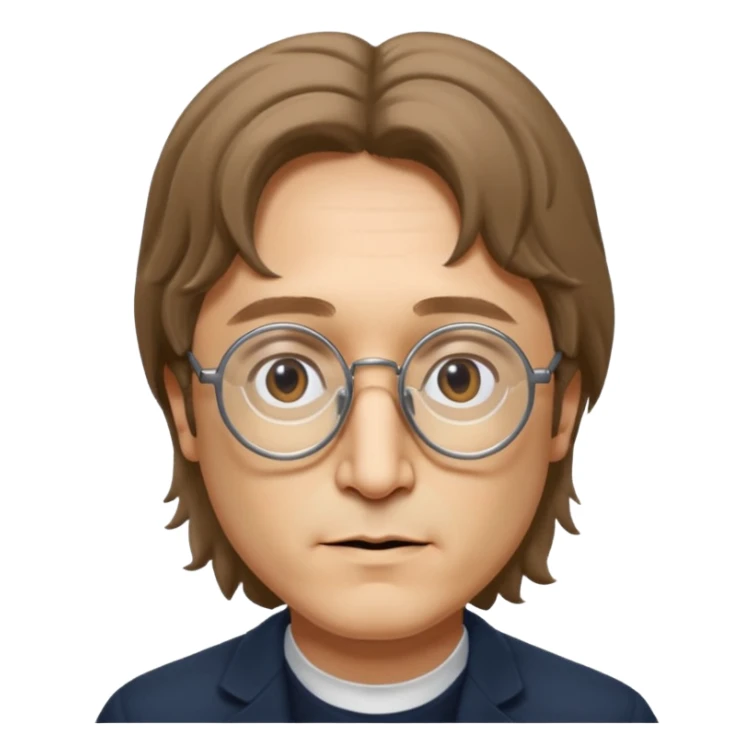 Cinematic realistic ultra HD - portrait of john Lennon sticker