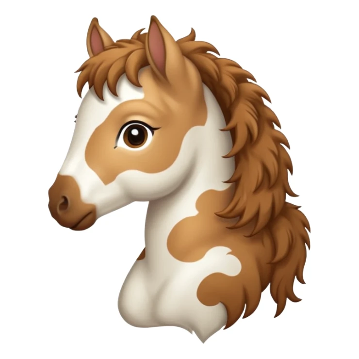 Light brown and white Gypsy vanna Foal sticker