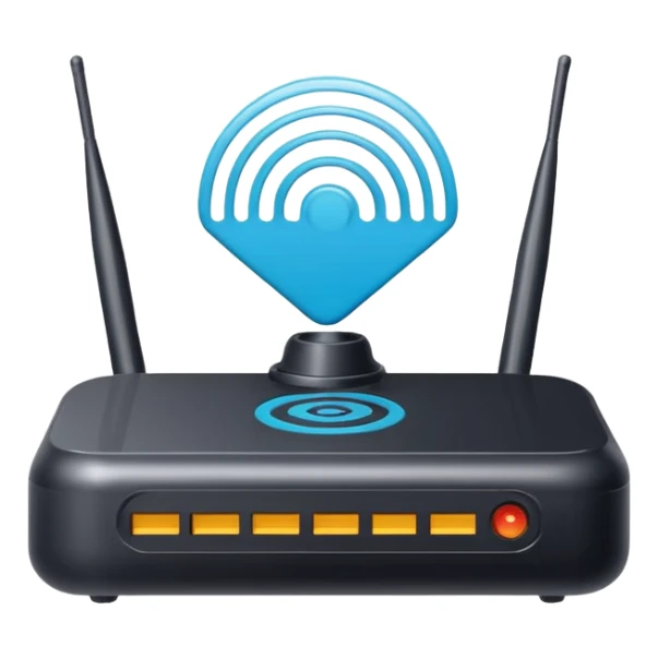 Can you create an icon for an AI LLM model router? sticker