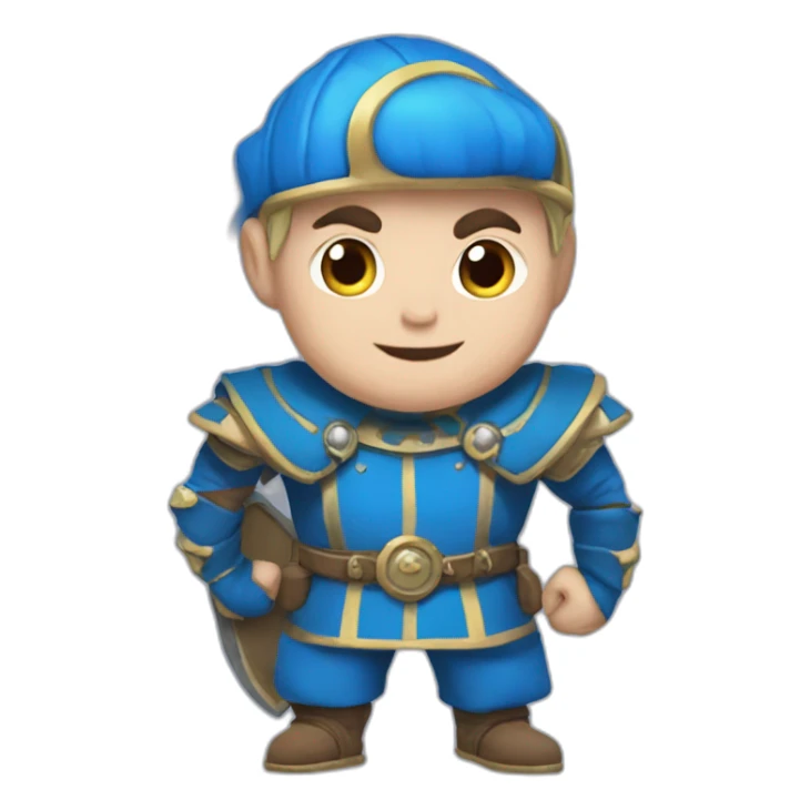 sportacus as a dwarf from dungeons and dragons sticker