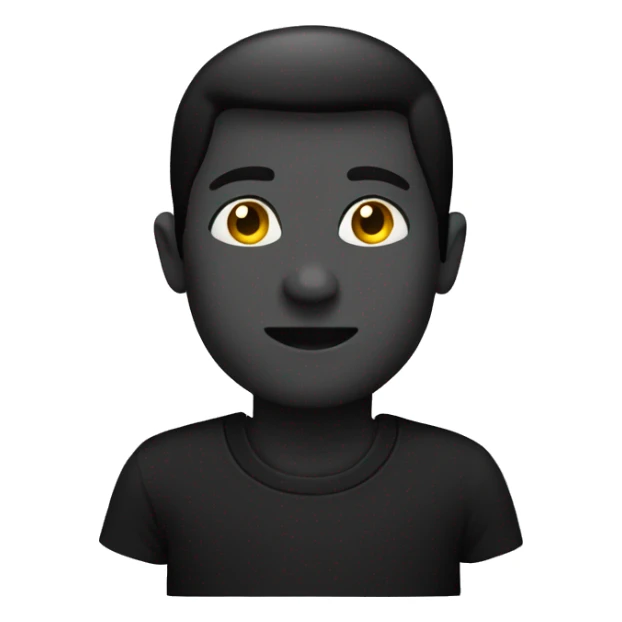 Black t shirt sticker