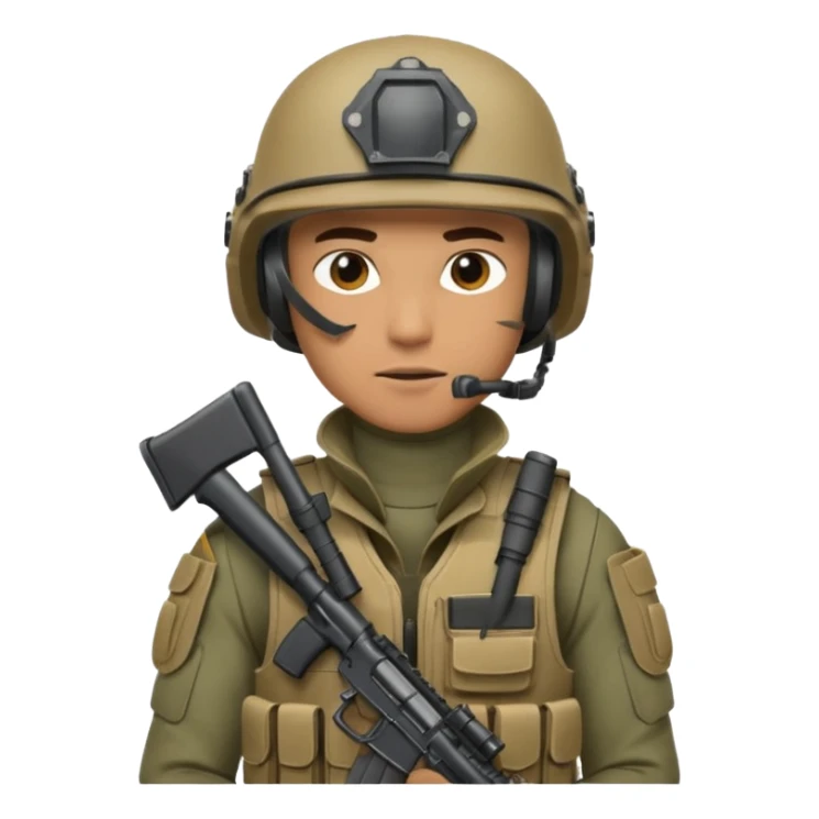 I want an emoji for a male special action force officer sticker