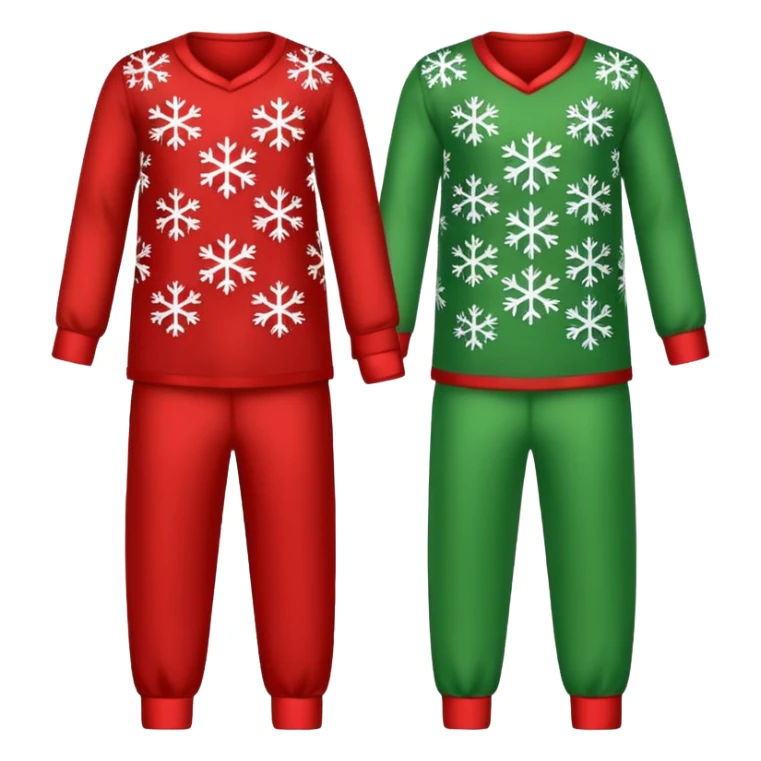 xmas pajamas - no person just clothes,  sticker