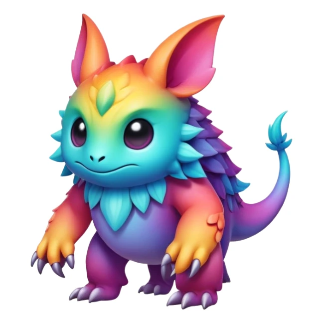 Epic complex detailed gradients aesthetic-scenery-Fakémon-creature sticker