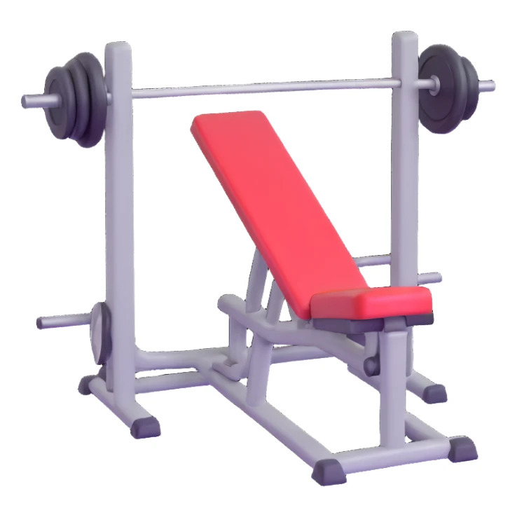 gym icon, 3D emoji style sticker