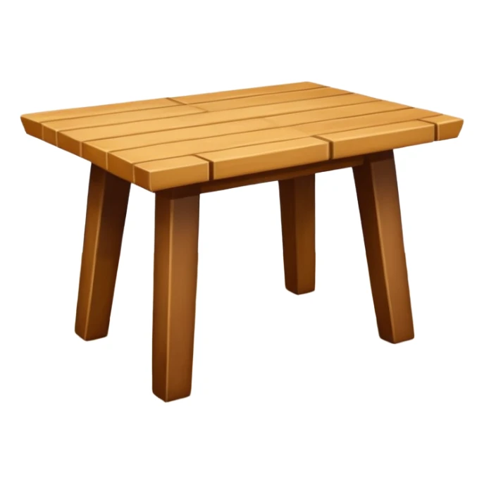 mesa de madera mesa de comedor, con cuatro patas hecha de madera sticker