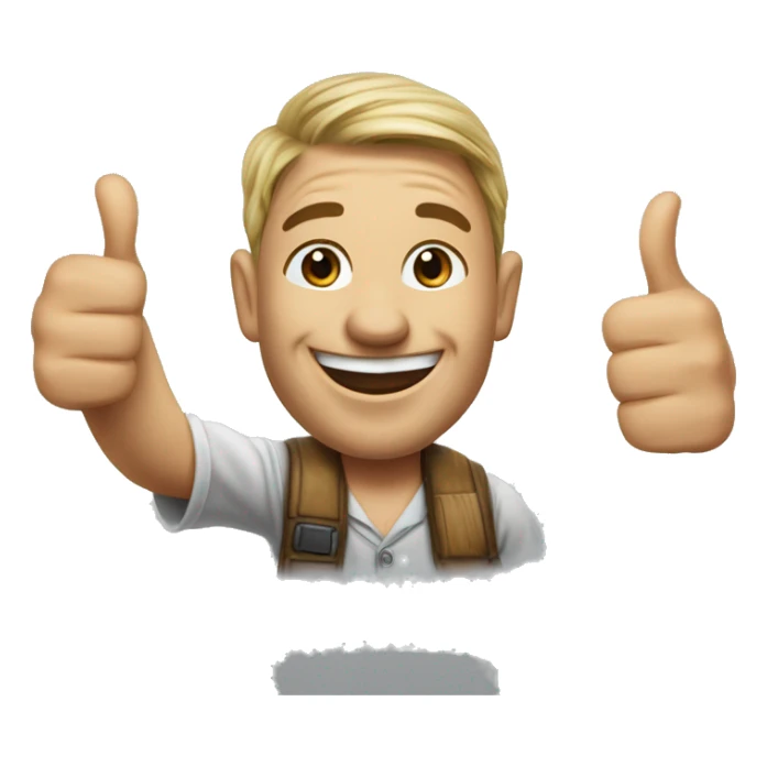 photorealisticHaaland Norway thumbs up sticker