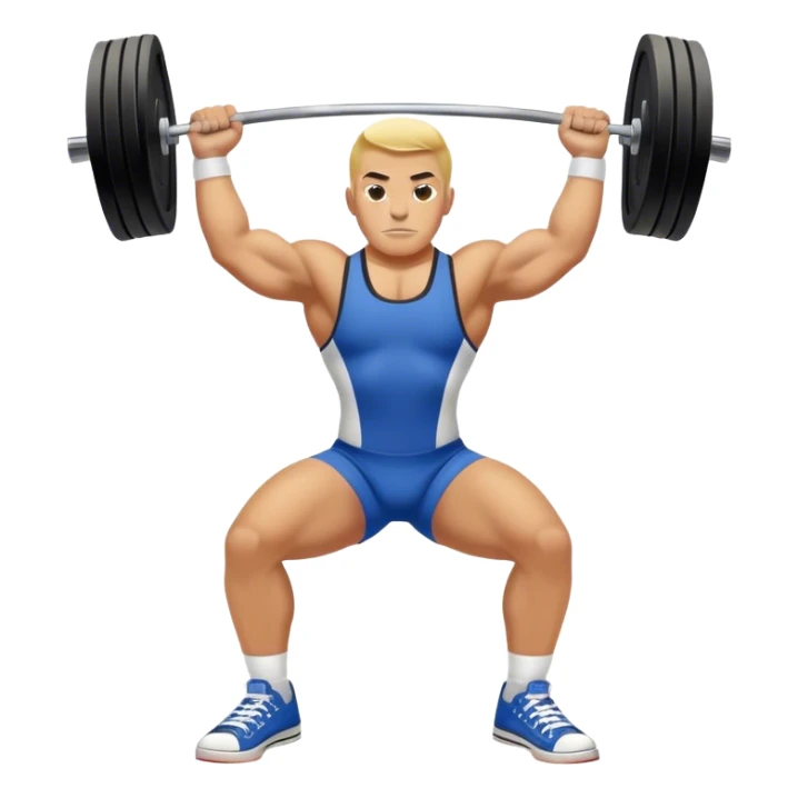 powerlifter converse-shoes clean and jerk exercise sticker