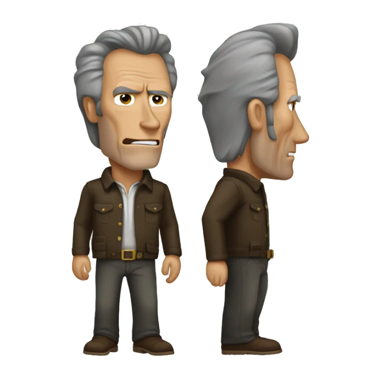 Clint Eastwood full body sticker