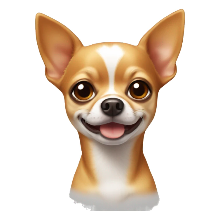 Chihuahua with white and orange-brown stains sticker