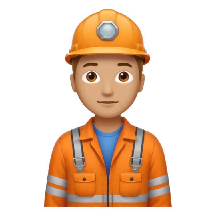 back of engineer orange overalls sticker