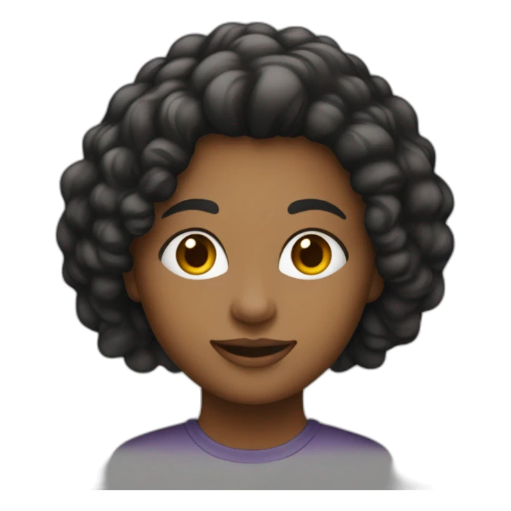 mulher cabelo preto engenheira de produção sticker