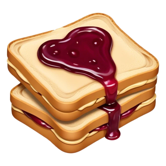 Peanut butter jelly sandwich  sticker