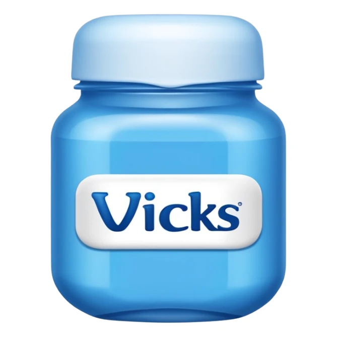 create an Apple style emoji of Vicks Vaporub sticker