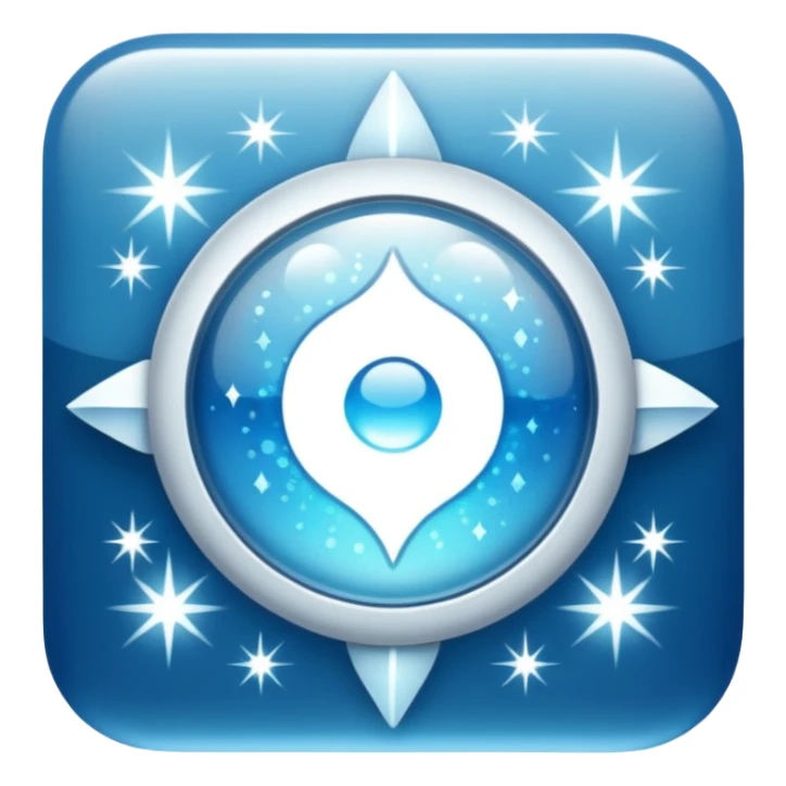 glitter white symbol of health + sticker