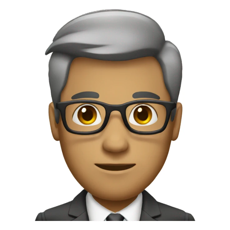 Hobre en traje elegante fumando sticker