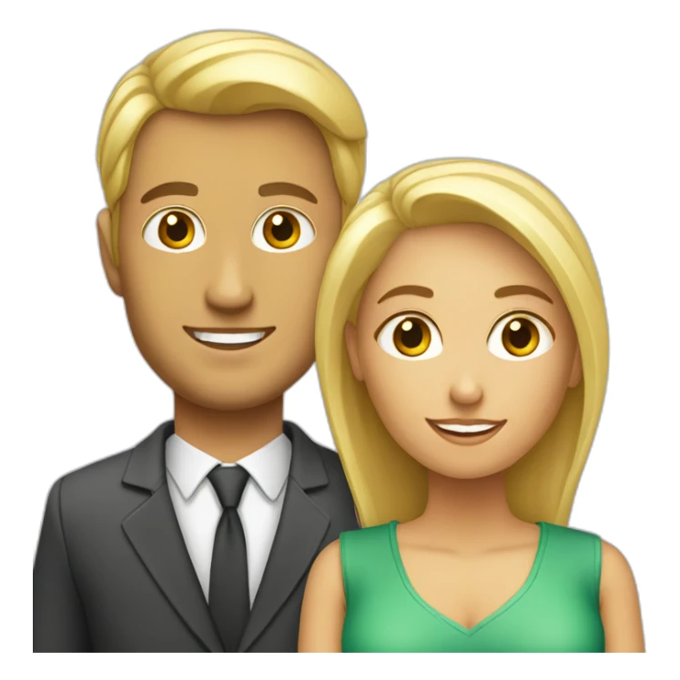 Femme blonde et homme brésilien  sticker