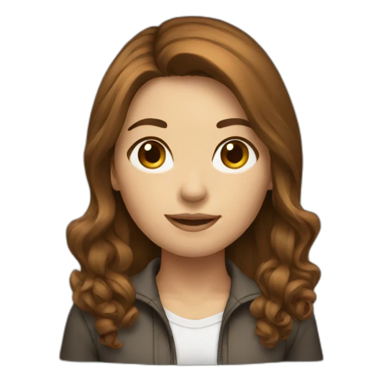 Photographer female brown hair sticker