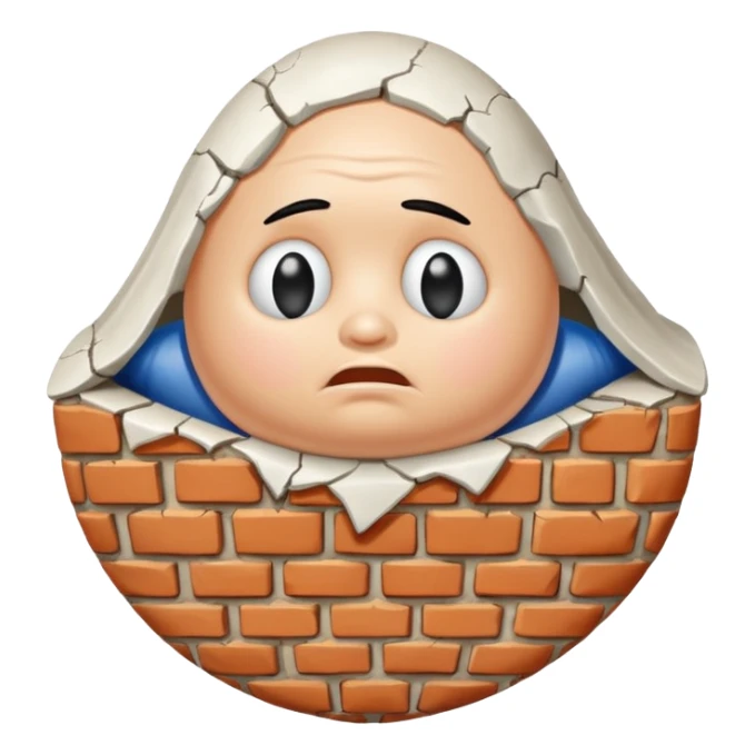 Humpty Dumpty Sat On A Wall sticker