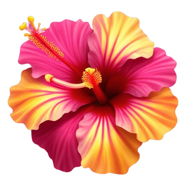 hibiscus flower  sticker