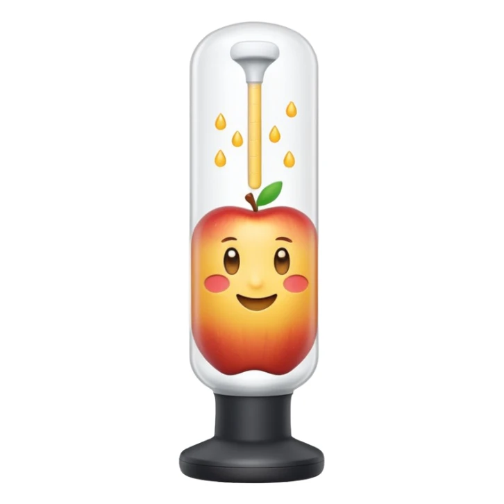 small upright squeeze tube with soft matte finish, gently rounded cap, clean minimalist design, lightly curved flexible plastic body, slightly translucent hinting creamy white product inside, no hand, drop, or branding, apple emoji style, soft lighting, subtle shadows, emoji scale sticker