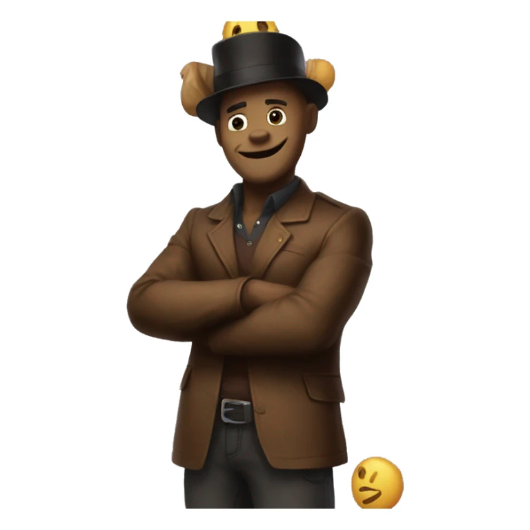 Freddy fazbear but he got Megamind kind of physics   sticker