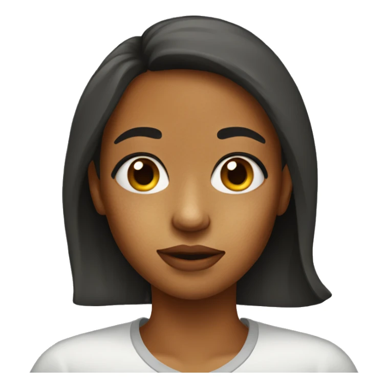 Girl with acne sticker