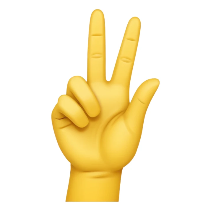 Make a YVL hand emoji doing the YVL hand signal sticker