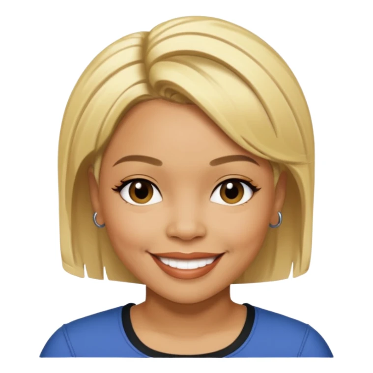 Tionne T-Boz Watkins with short blonde hair sticker