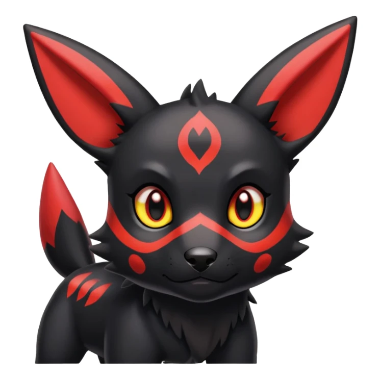 Guilmon-Houndour-Umbreon-hybrid sticker