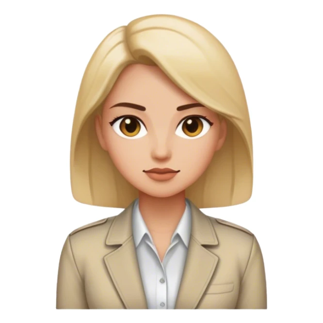 woman simple jacket shirt polish  sticker