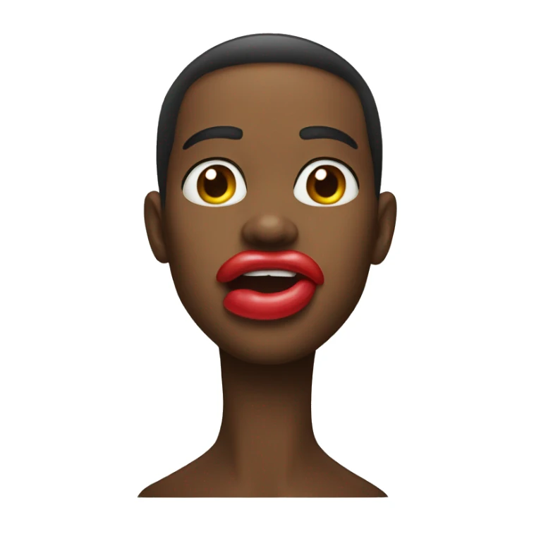 a mouth sending kisses sticker