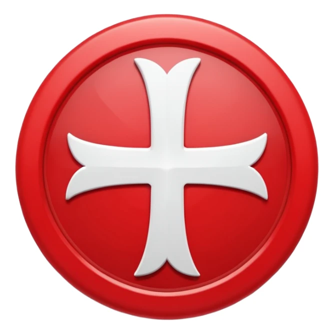Red circular cross icon, white wrong symbol in center, glossy 3D button style, smooth surface, soft shadow, minimal design, centered composition, high resolution sticker