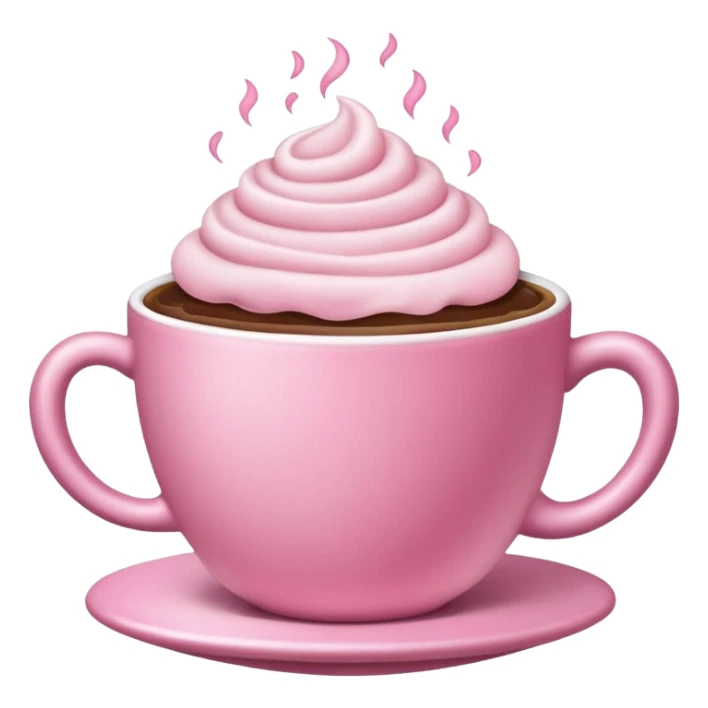 Aesthetic pink coffe sticker